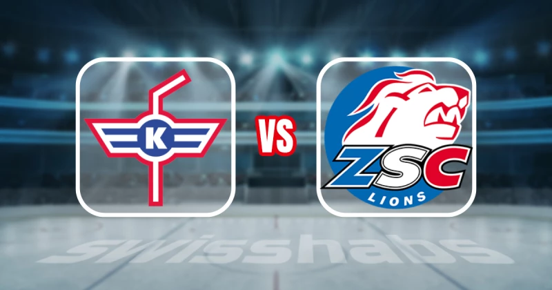 Teamaufstellung und nicht verfügbare Spieler für das Spiel EHC Kloten vs. ZSC Lions