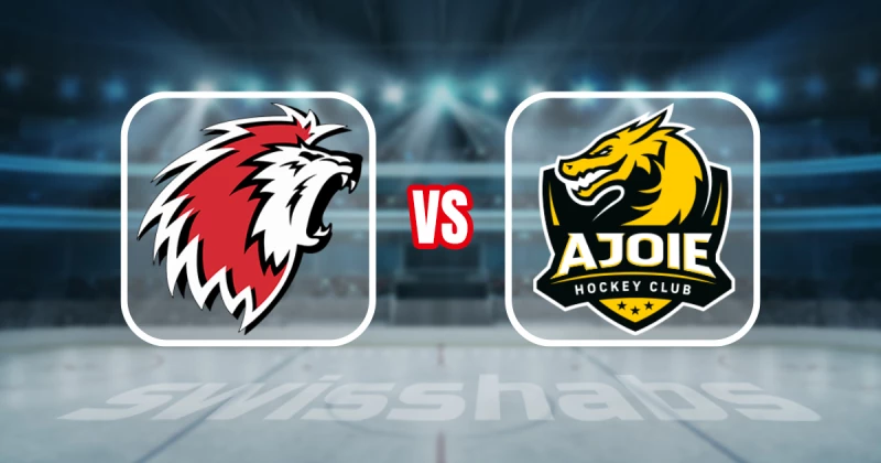 Teamaufstellung und nicht verfügbare Spieler für das Spiel Lausanne HC vs. HC Ajoie