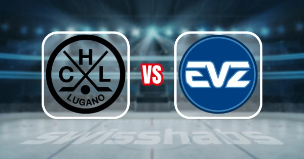 Formation des équipes et joueurs indisponibles pour le match HC Lugano vs EV Zug
