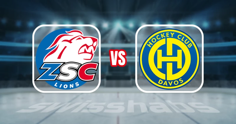Teamaufstellung und nicht verfügbare Spieler für das Spiel ZSC Lions vs. HC Davos