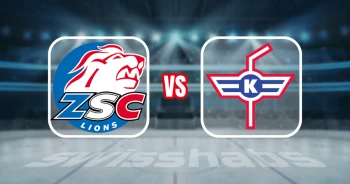 Formation des équipes et joueurs indisponibles pour le match ZSC Lions vs EHC Kloten