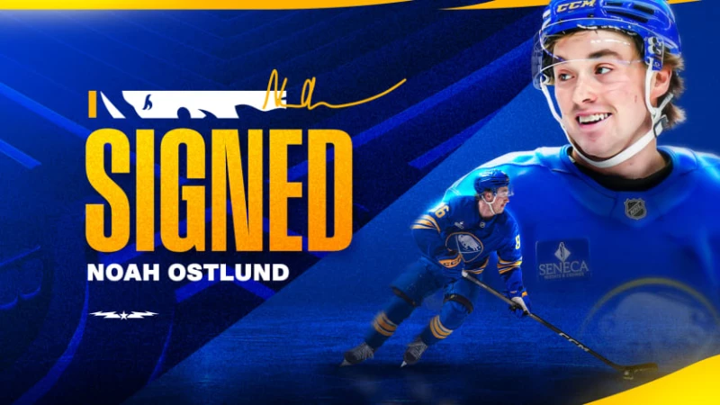 Noah Östlund s'engage pour huit ans avec les Sabres de Buffalo