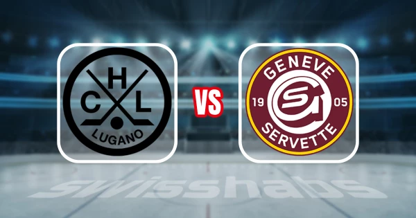 Formation des équipes et joueurs indisponibles pour le match HC Lugano vs Genève-Servette HC