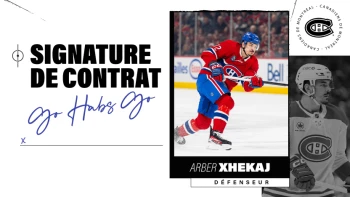Entente d'une saison entre Arber Xhekaj et les Canadiens de Montréal