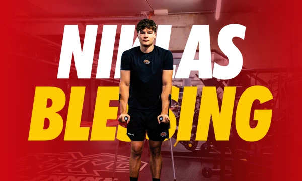 Coup dur pour Niklas Blessing : déchirure des ligaments croisés et absence prolongée