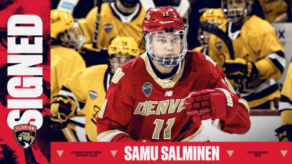 L'espoir finlandais Samu Salminen s'entend avec les Panthers de la Floride