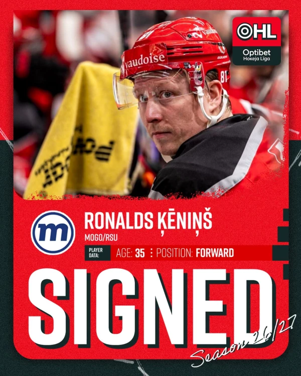 Ronalds Ķēniņš rechausse ses patins dans son pays natal