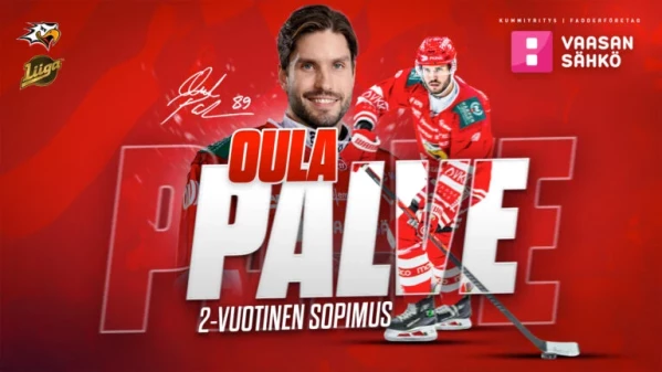 Oula Palve unterschreibt für zwei Saisons bei Vaasan Sport