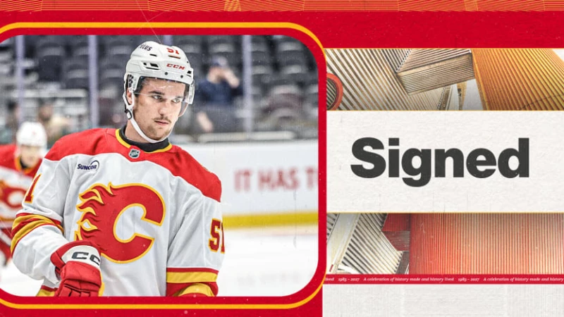 Premier contrat professionnel à Calgary : les Flames s'entendent avec l'espoir Chase Harrington
