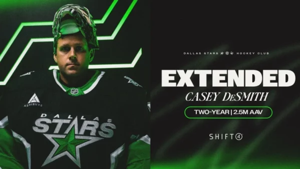 Prolongation de deux saisons pour Casey DeSmith avec les Stars de Dallas