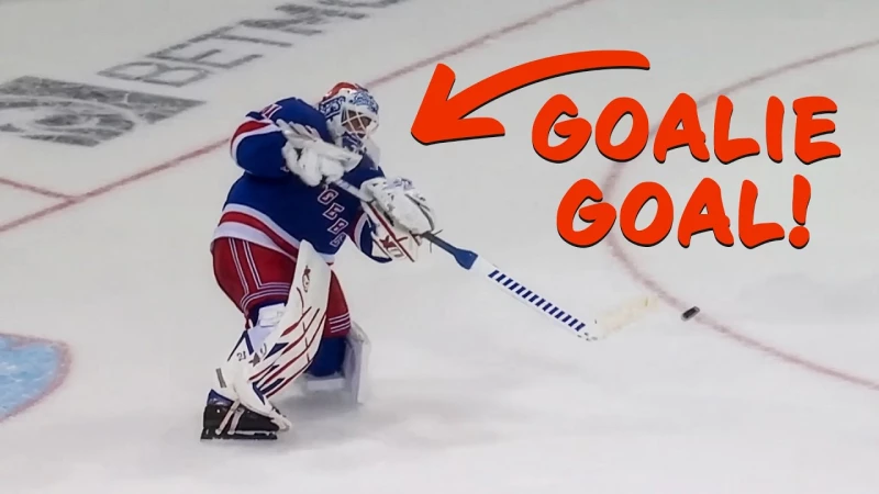 Le gardien Igor Shesterkin entre dans l'histoire en marquant face au Lightning