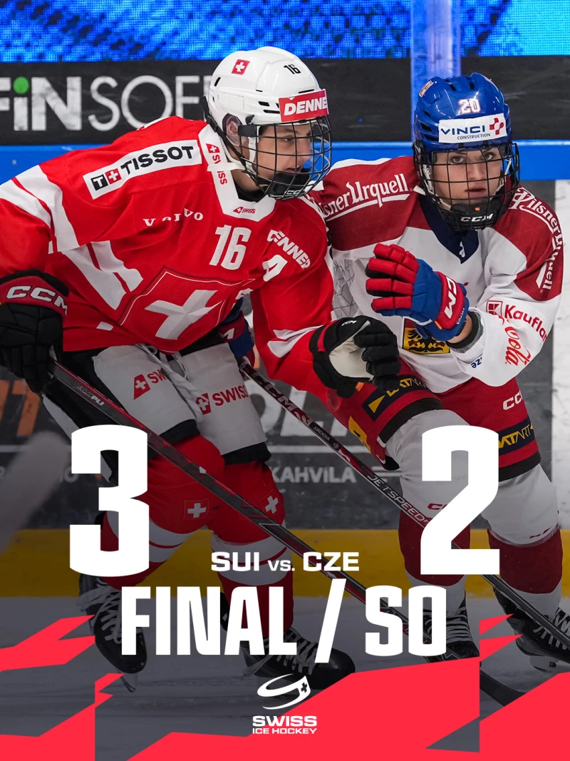 Euro Hockey Tour féminin : Remontée spectaculaire et victoire aux tirs au but pour la Suisse face à la Tchéquie