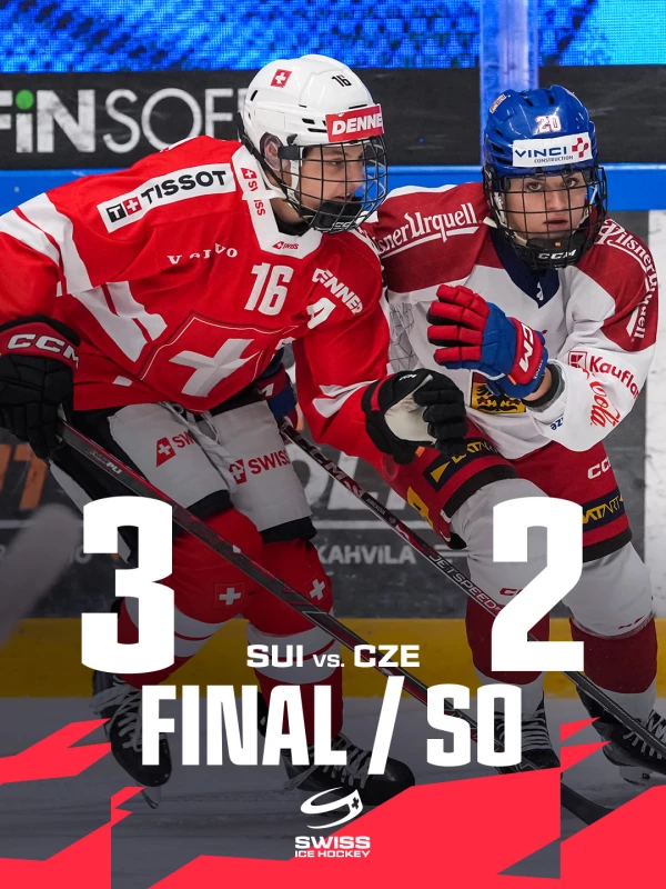 Euro Hockey Tour féminin : Remontée spectaculaire et victoire aux tirs au but pour la Suisse face à la Tchéquie