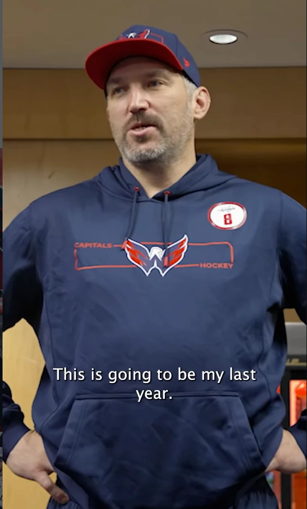 Alex Ovechkin annonce que cette saison sera sa dernière en NHL
