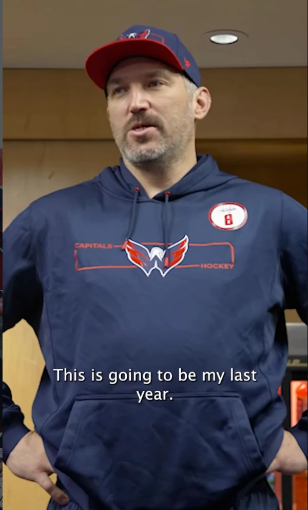 Alex Ovechkin annonce que cette saison sera sa dernière en NHL