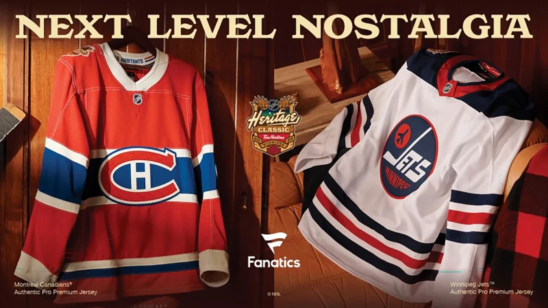 NHL enthüllt Retro-Trikots von Winnipeg und Montreal für das Heritage Classic 2026