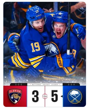 NHL : Akira Schmid entre en cours de match lors du revers des Panthers à Buffalo