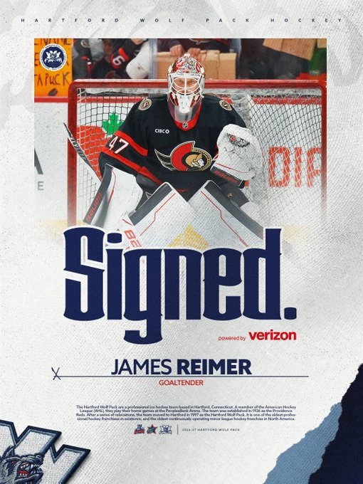 Hécatombe devant le filet des Rangers : James Reimer tente sa chance à Hartford
