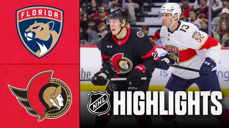 NHL : Lourde défaite pour Florida à Ottawa, soirée compliquée pour Akira Schmid