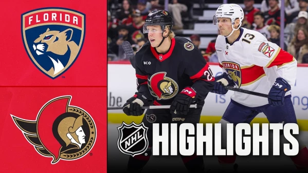 NHL : Lourde défaite pour Florida à Ottawa, soirée compliquée pour Akira Schmid